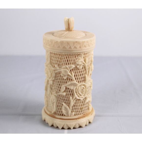 Vintage Cocktail Appetizer Forks Holder 1960s Plastic Boho Cottage Grandma Core - Picture 1 of 7